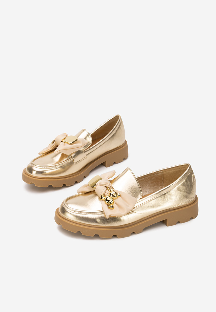 Mokasinke ženske Desana zlatno