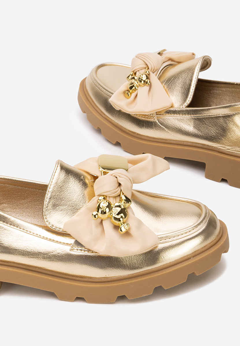 Mokasinke ženske Desana zlatno