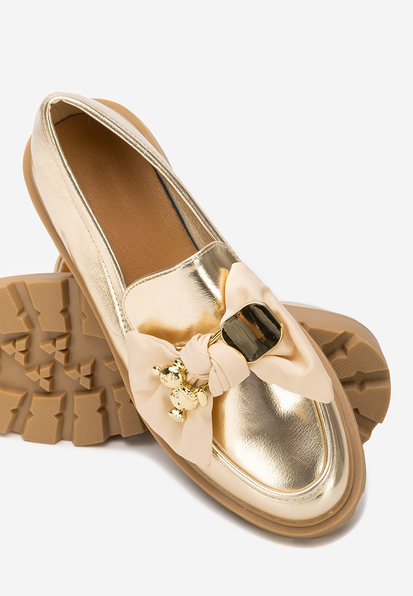 Mokasinke ženske Desana zlatno