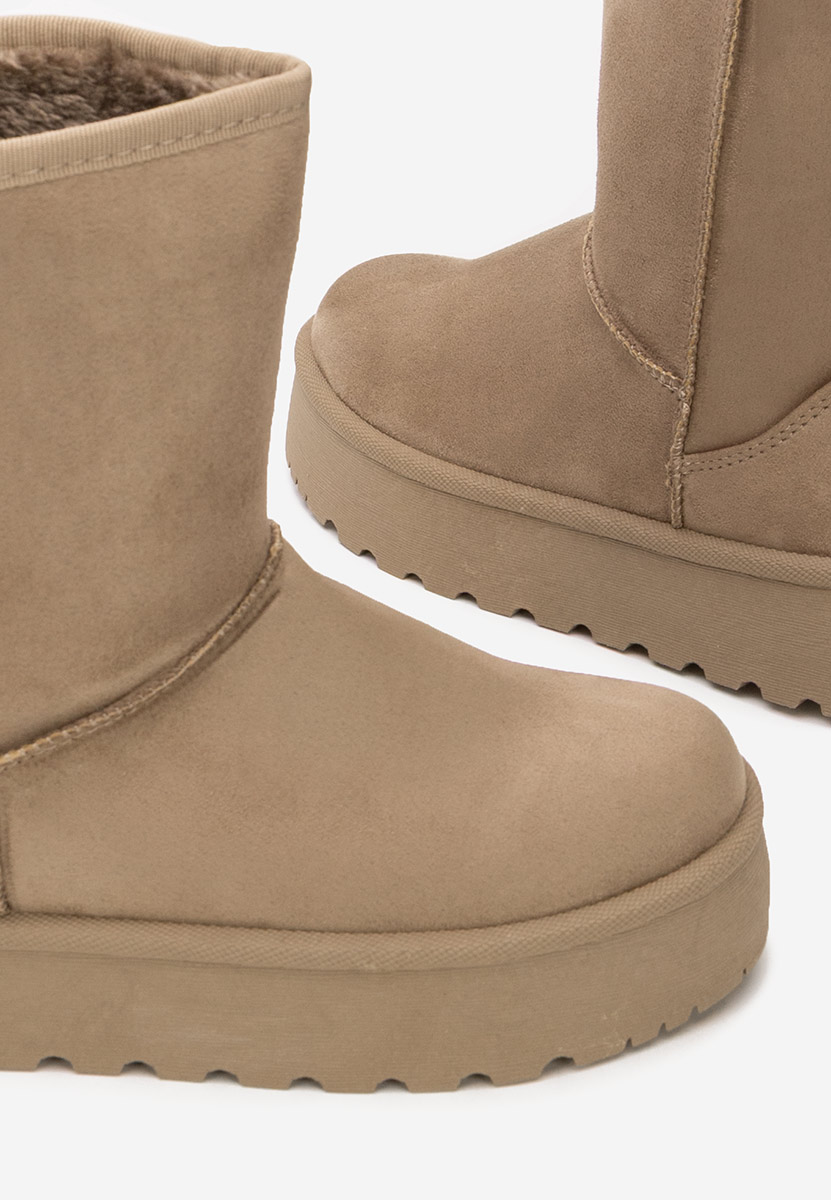 Čizme s platformom Luisana kaki