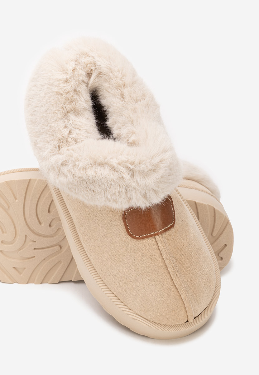 Gležnjače s platformom Elarva bež