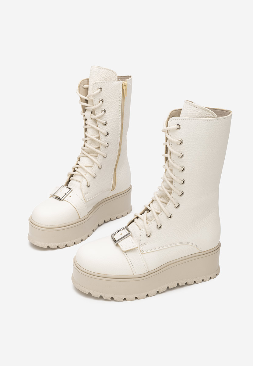 Kožne ženske gležnjače Sorelia V2 bež