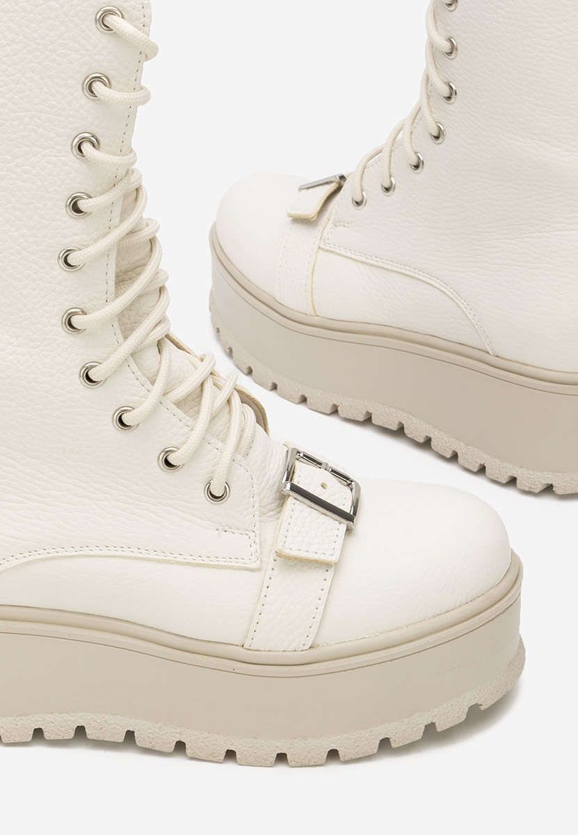 Kožne ženske gležnjače Sorelia V2 bež