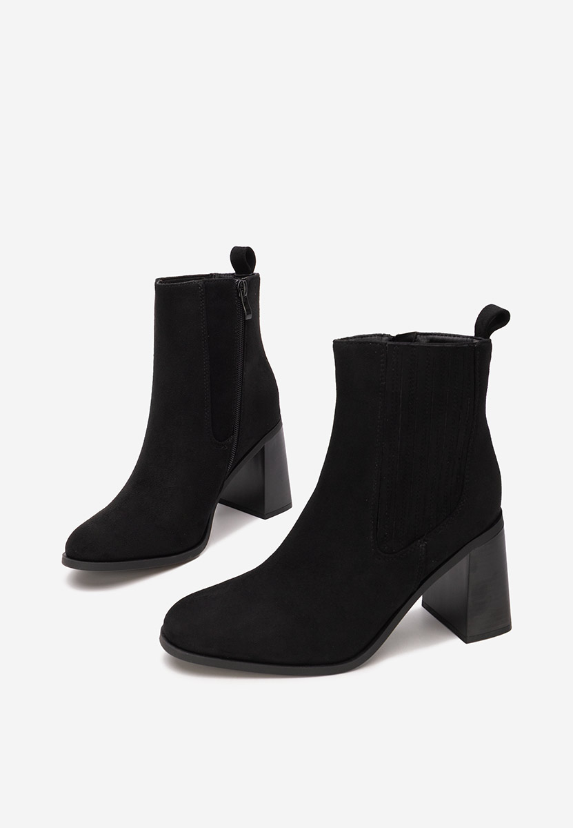 Gležnjače na block petu Elowyn crno