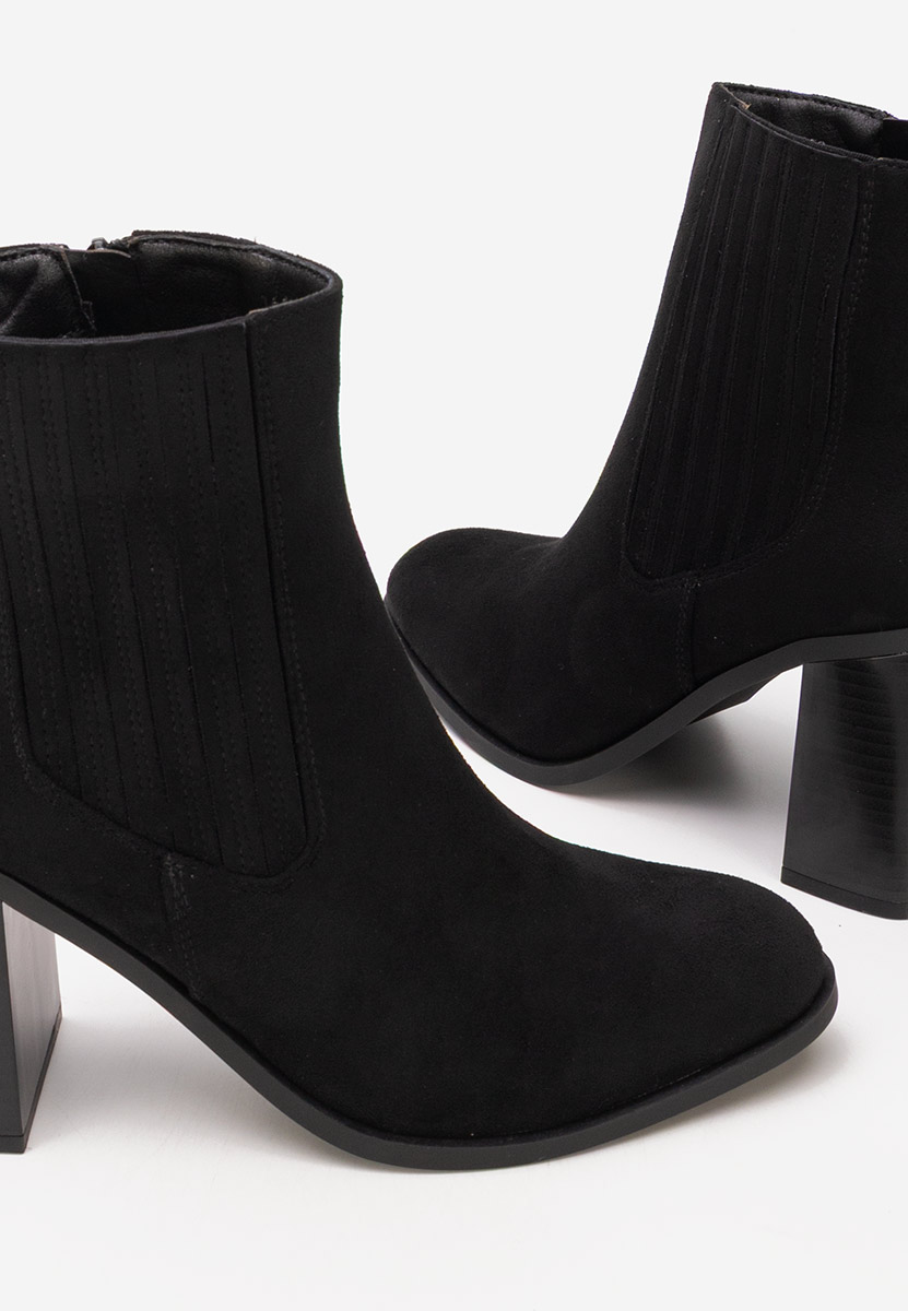 Gležnjače na block petu Elowyn crno