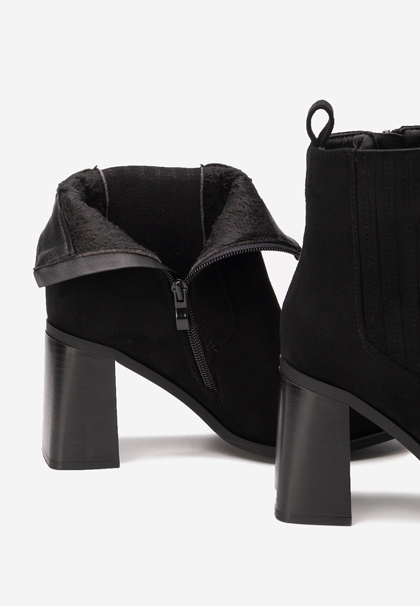 Gležnjače na block petu Elowyn crno