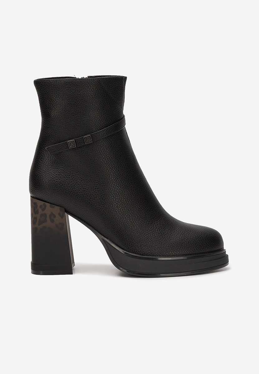 Gležnjače na block petu Rannia V2 crno