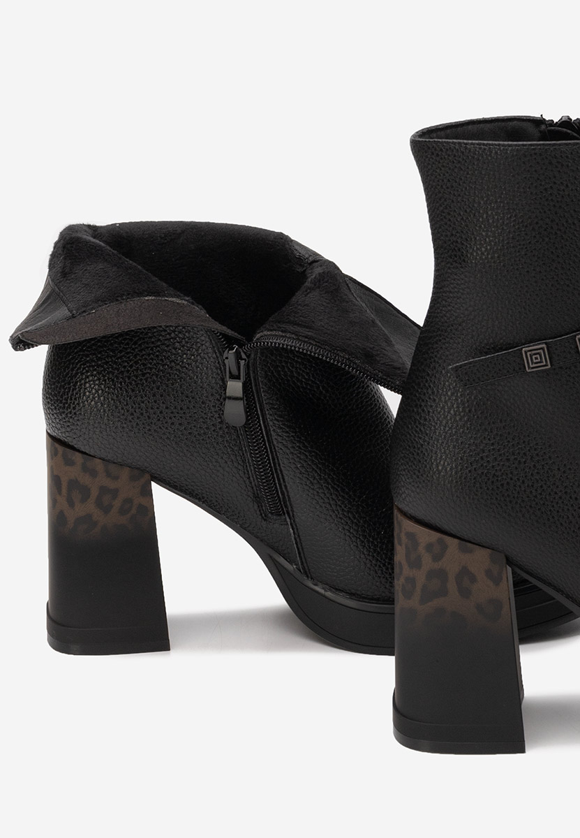 Gležnjače na block petu Rannia V2 crno