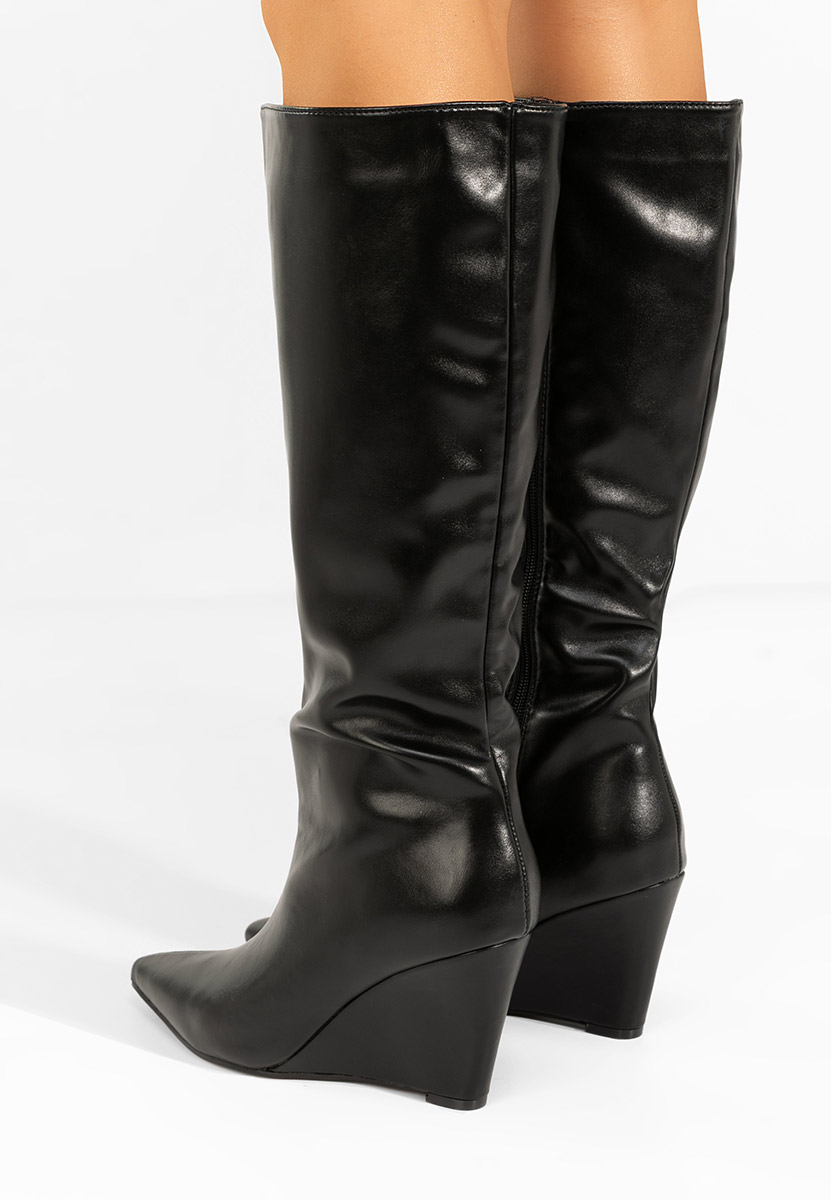 Čizme na punu petu Daryana crno