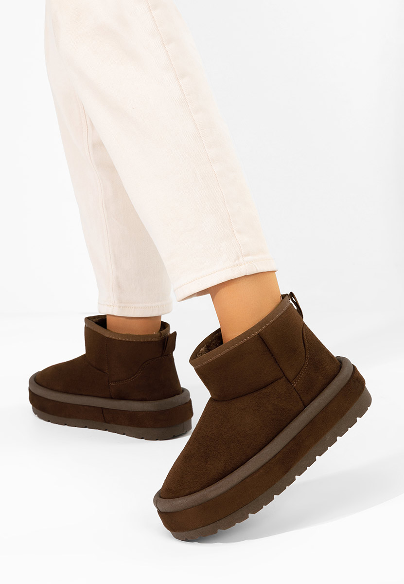 Čizme s platformom Libby braon