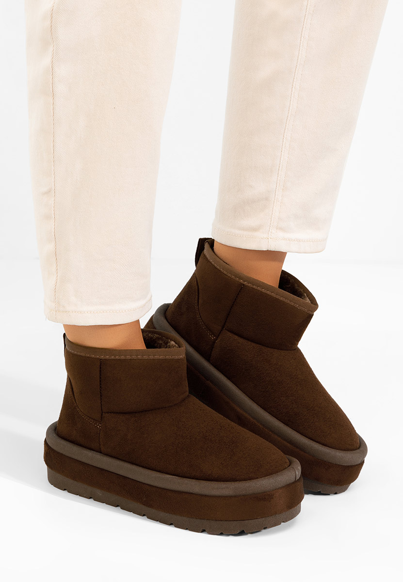 Čizme s platformom Libby braon