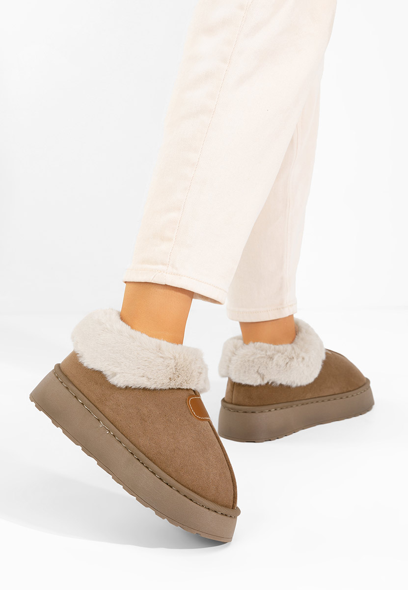 Gležnjače s platformom Elarva braon