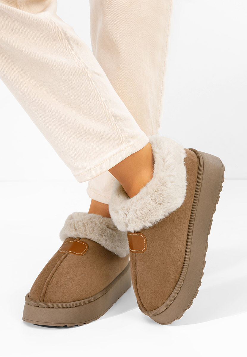 Gležnjače s platformom Elarva braon