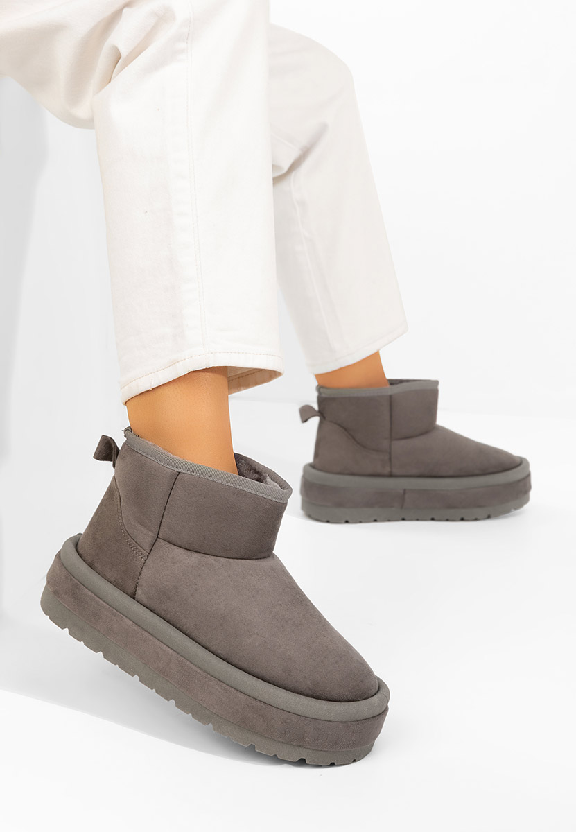 Čizme s platformom Libby sivo