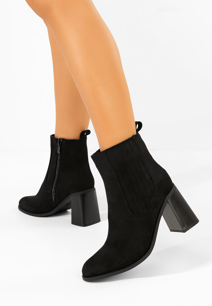 Gležnjače na block petu Elowyn crno