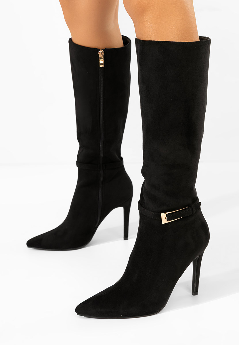 Čizme s visoku petu Narcisia crno