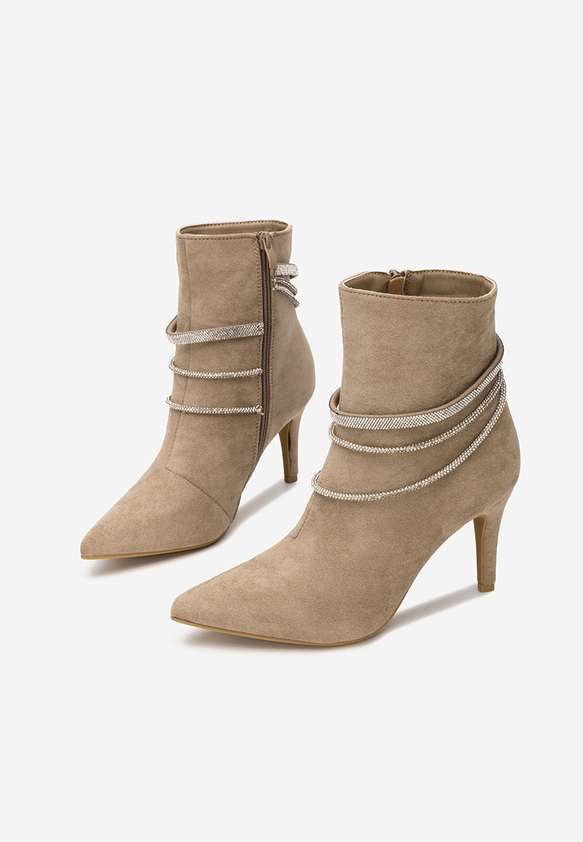 Elegantne gležnjače Lorreta kaki