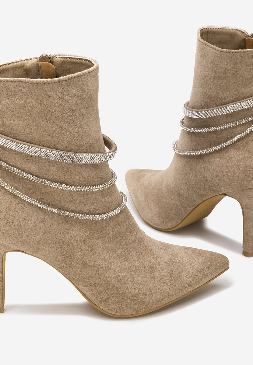 Elegantne gležnjače Lorreta kaki