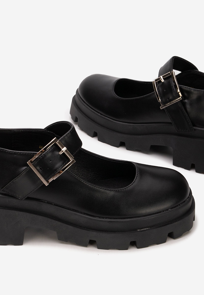 Cipele s platformom Masovia crno