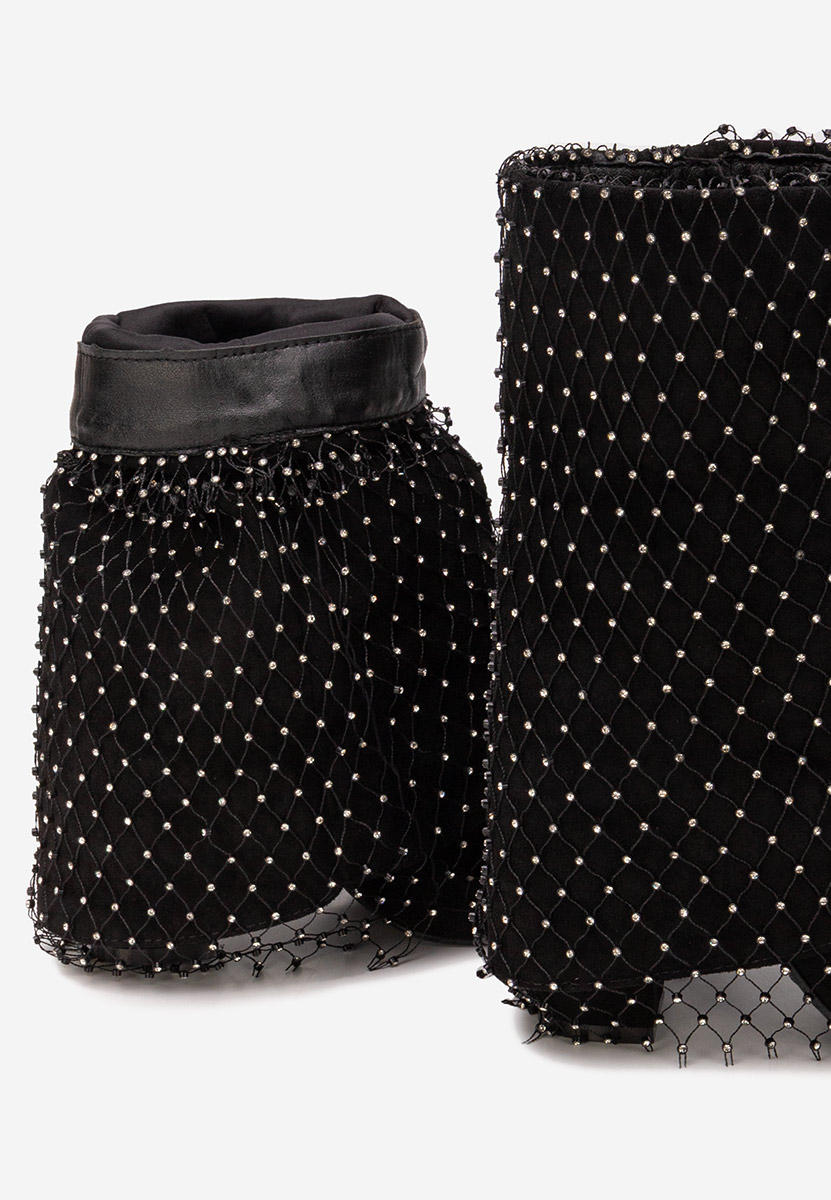 Gležnjače na block petu Almaria crno