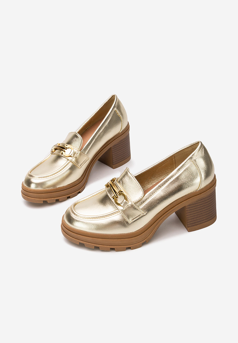 Loafers cipele Nakata zlatno