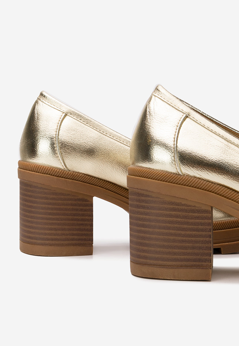 Loafers cipele Nakata zlatno