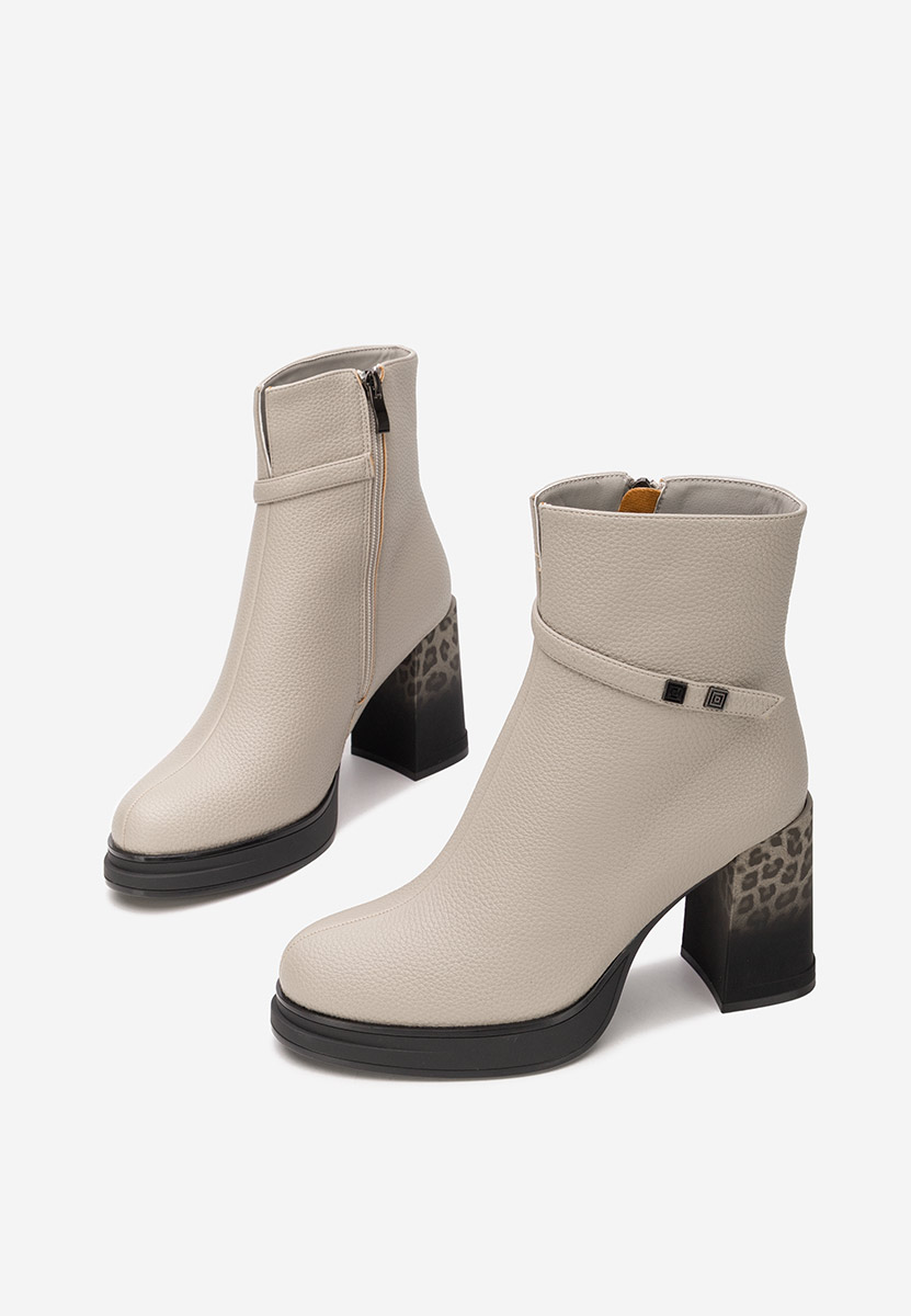 Gležnjače na block petu Rannia sivo