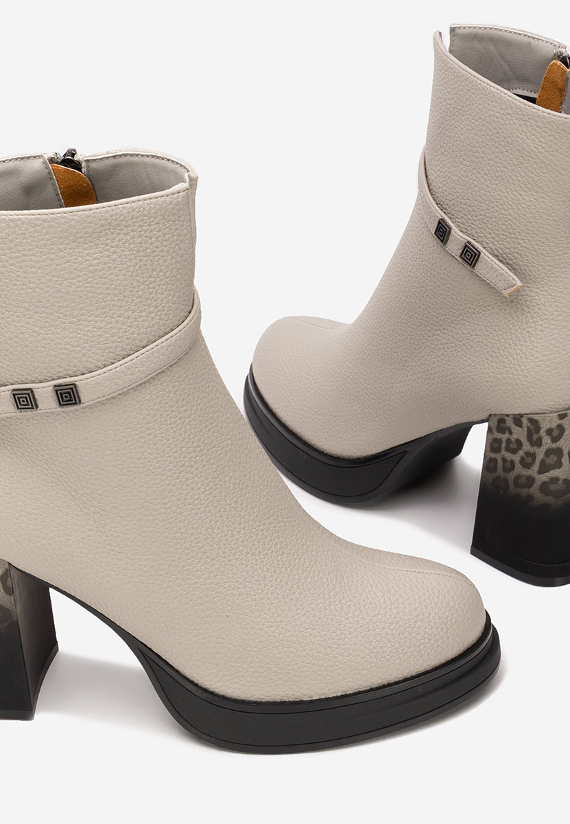 Gležnjače na block petu Rannia sivo