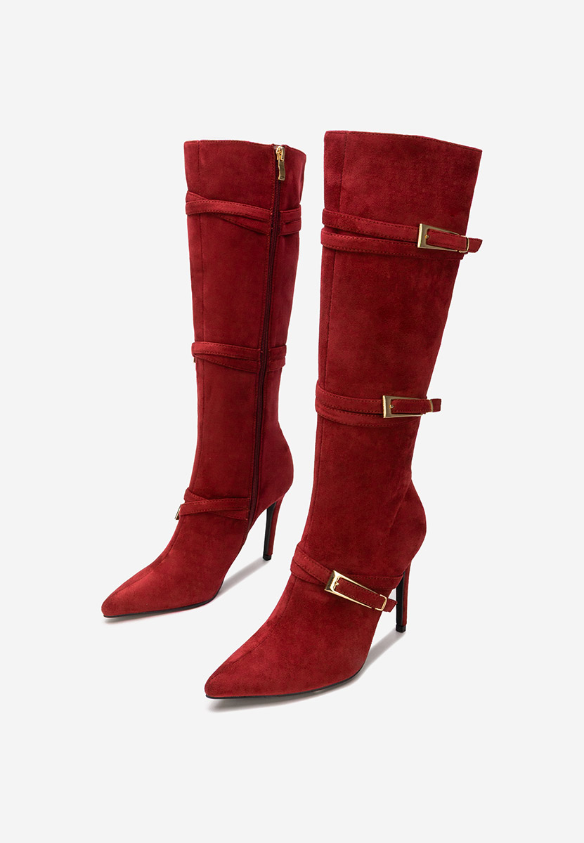 Čizme s visoku petu Ernesia granat