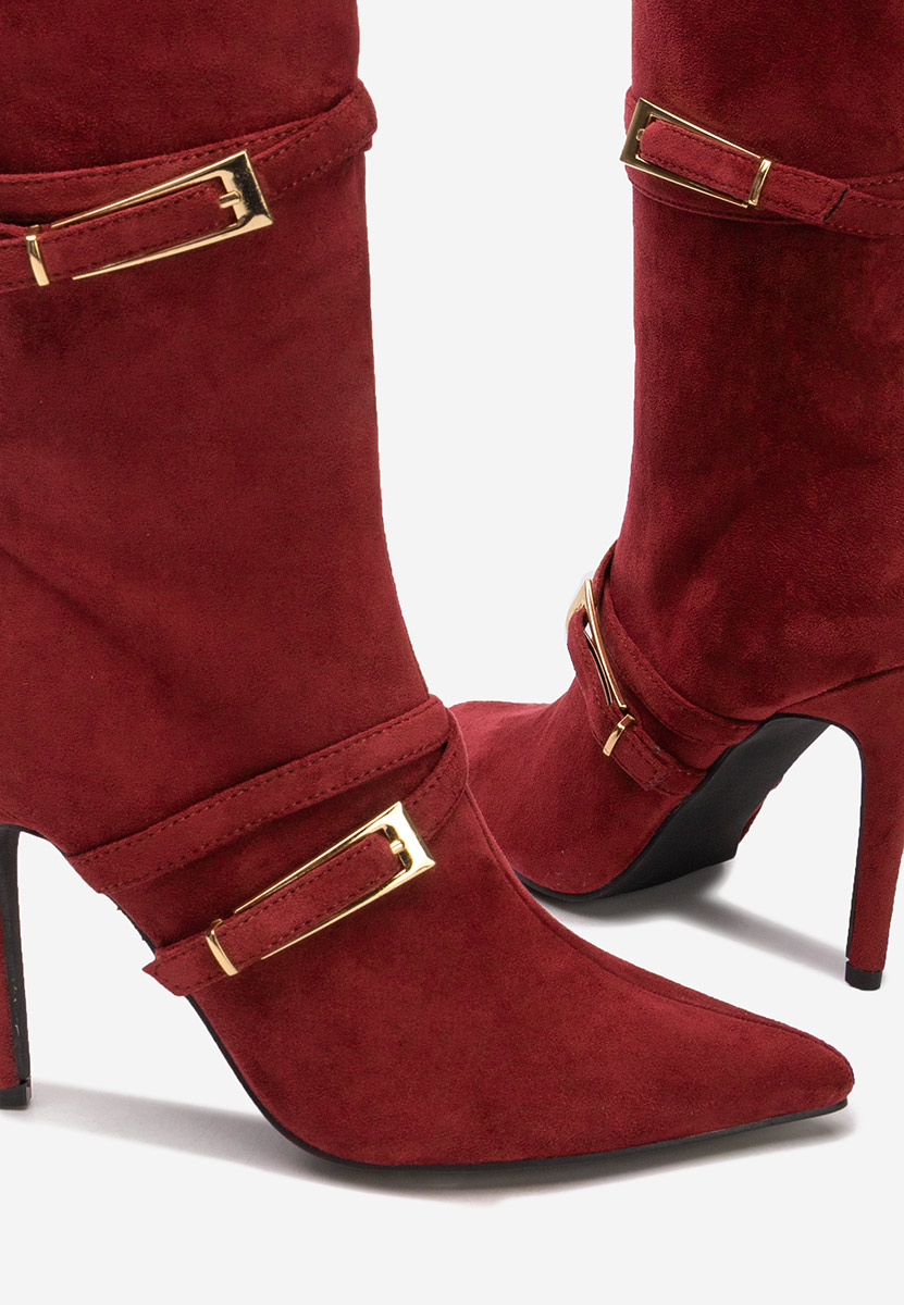 Čizme s visoku petu Ernesia granat