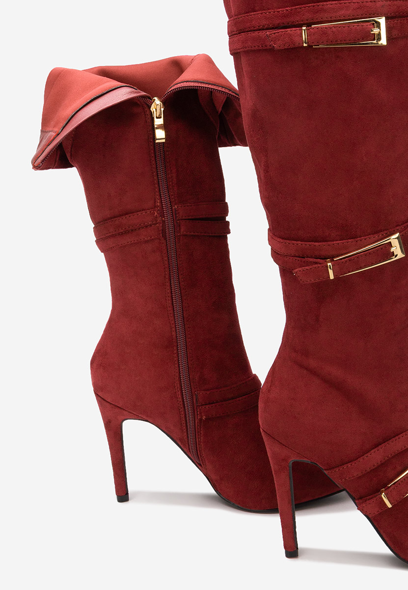 Čizme s visoku petu Ernesia granat