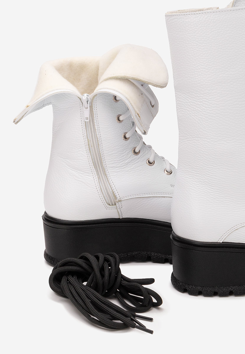 Kožne ženske gležnjače Sorelia bijele