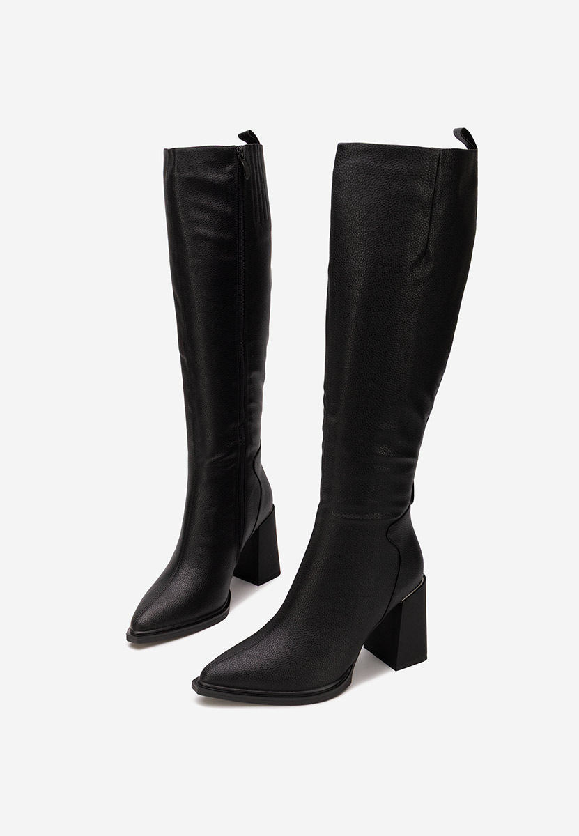 Čizmice na blok petu Ricardia V2 crno