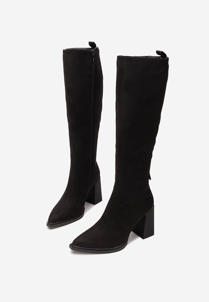 Čizmice na blok petu Ricardia V3 crno