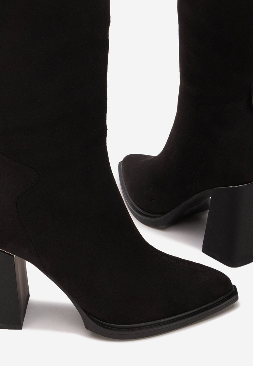 Čizmice na blok petu Ricardia V3 crno