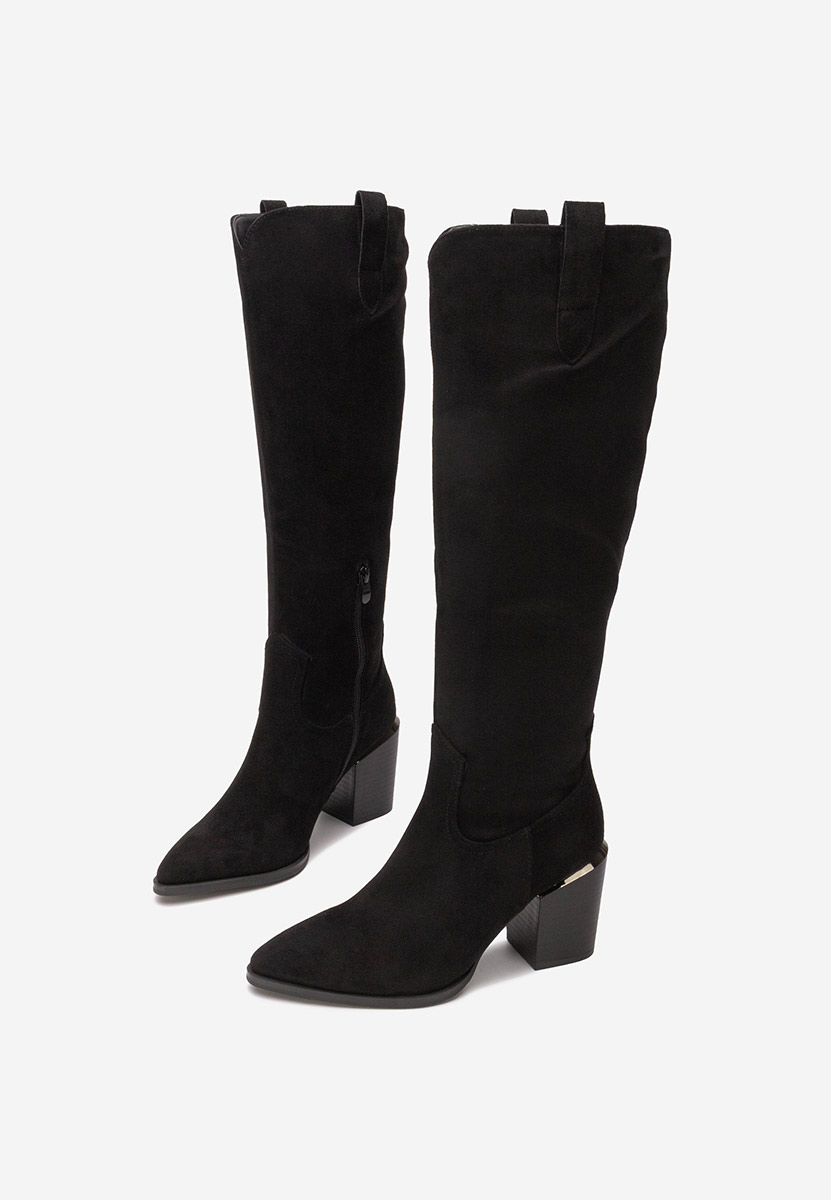 Čizmice na blok petu Jasaria crno