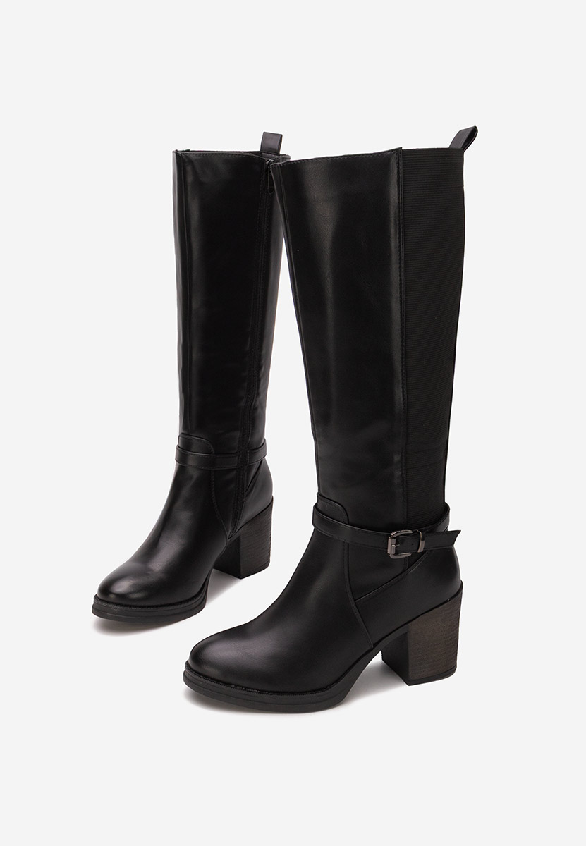 Čizmice na blok petu Orania crno