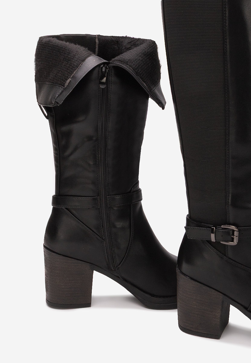 Čizmice na blok petu Orania crno