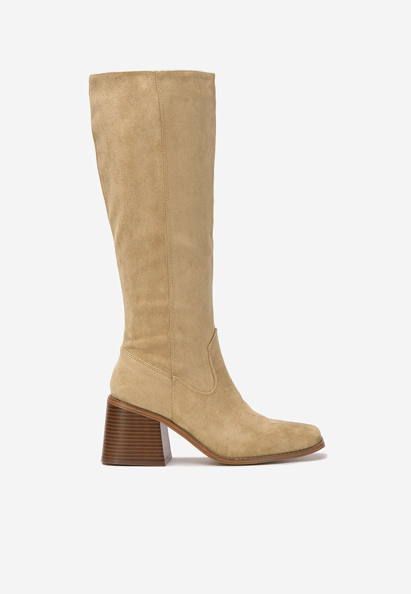 Čizmice na blok petu Kalvesa kaki