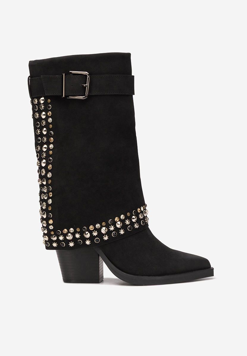 Čizmice na blok petu Melvora crno