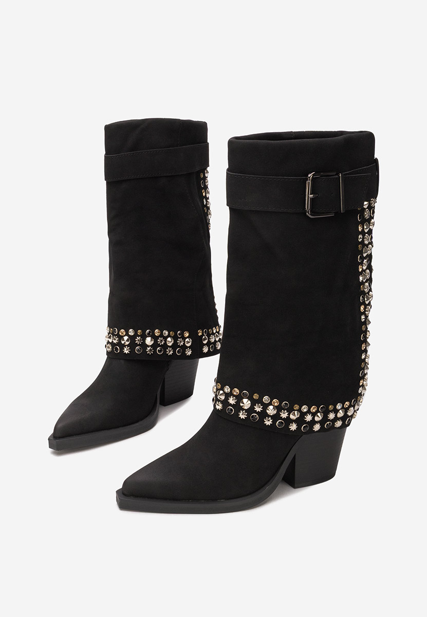 Čizmice na blok petu Melvora crno