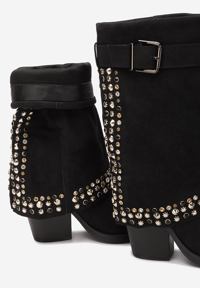 Čizmice na blok petu Melvora crno