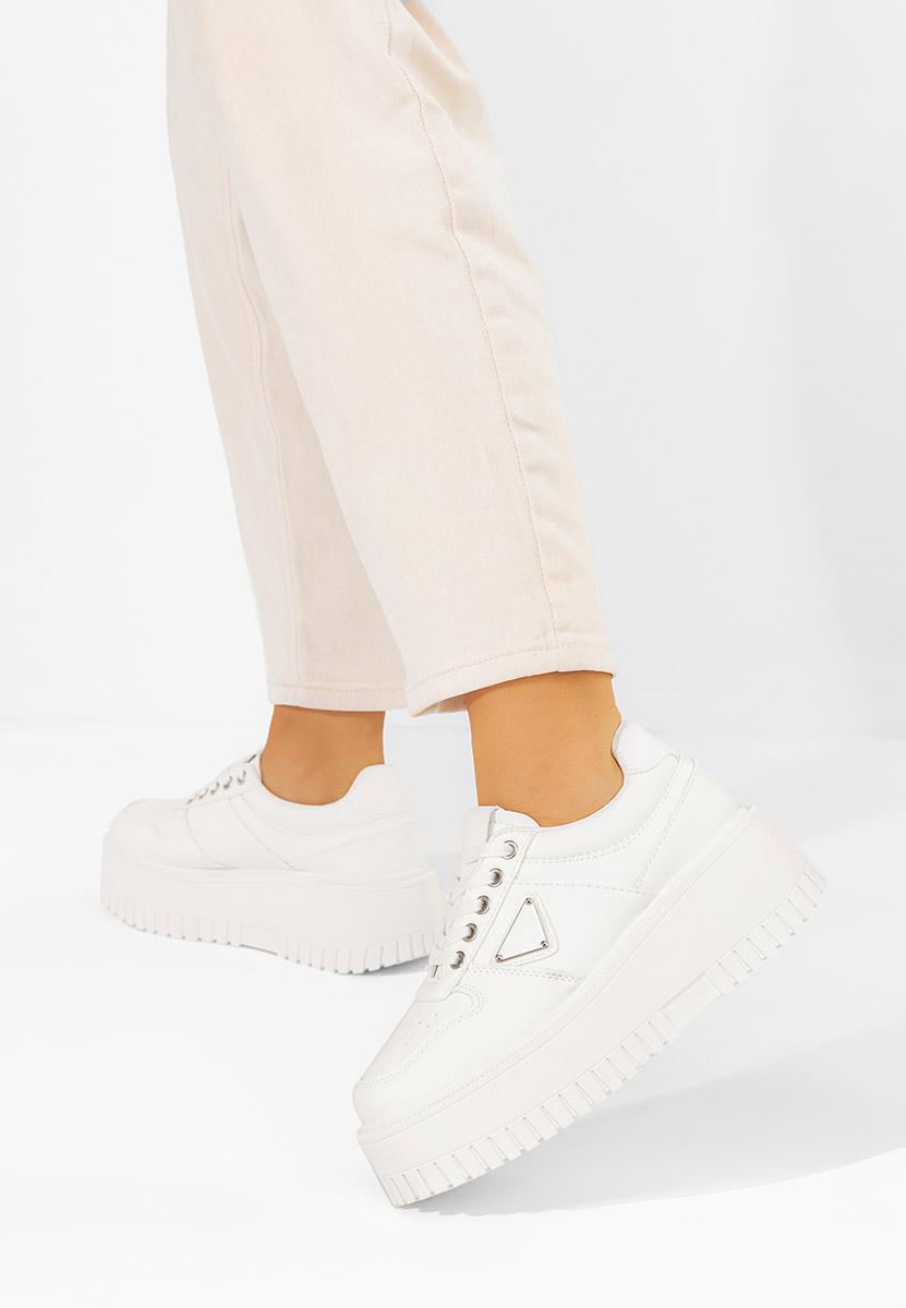 Tenisice sa platformom Madaline bijele