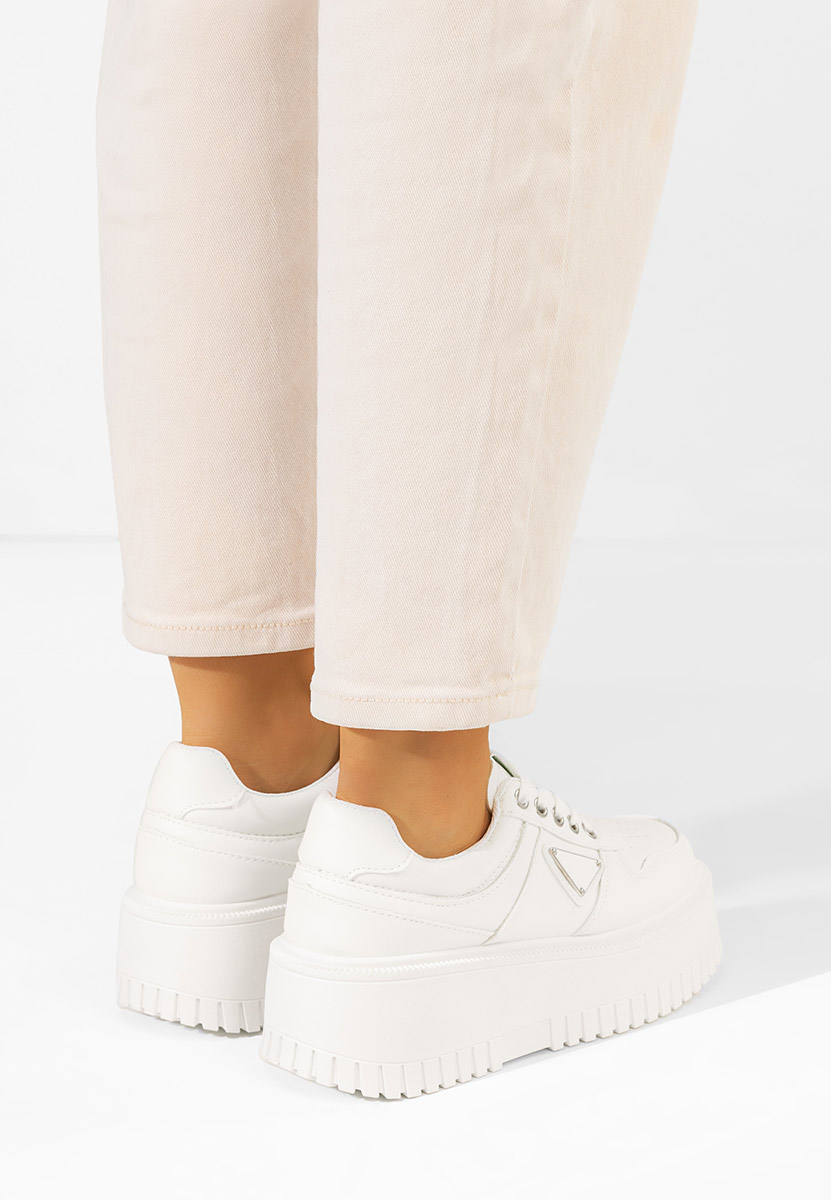 Tenisice sa platformom Madaline bijele