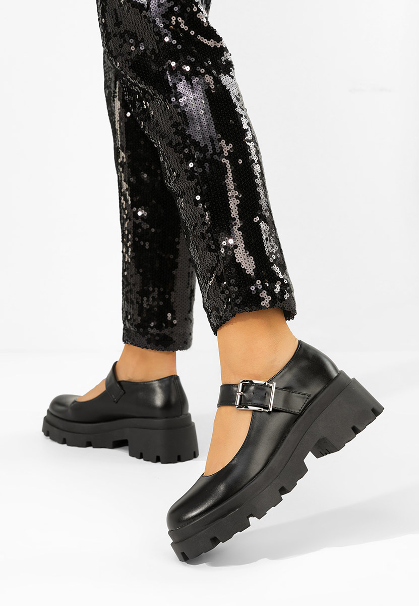 Cipele s platformom Masovia crno