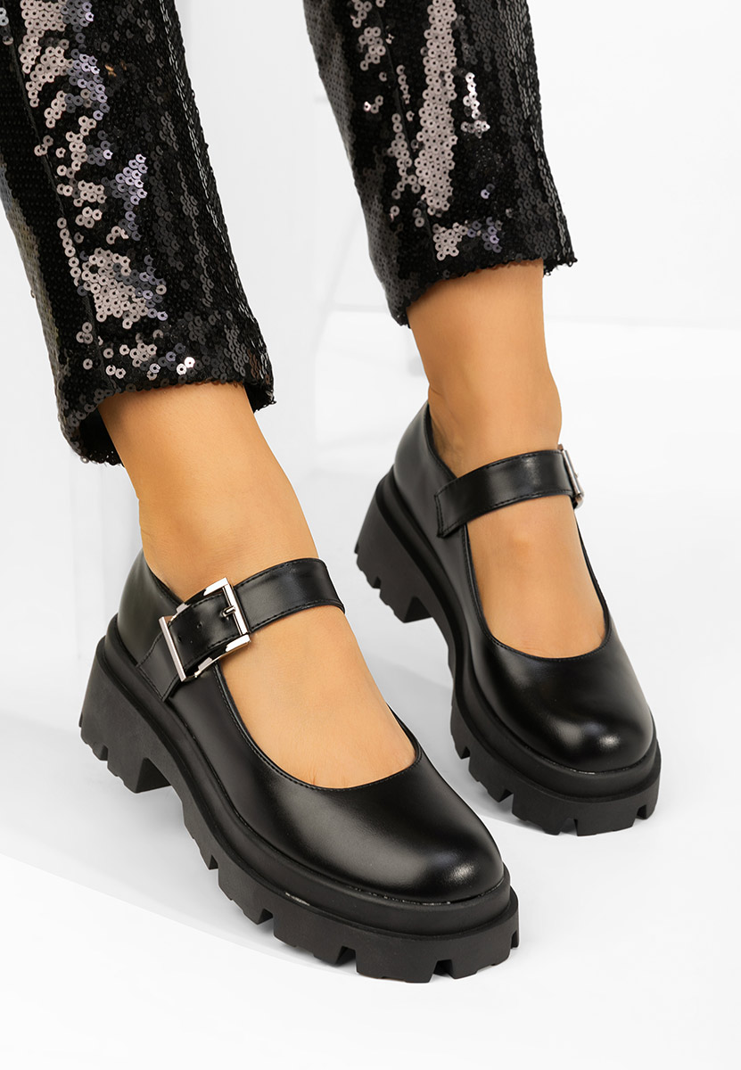 Cipele s platformom Masovia crno