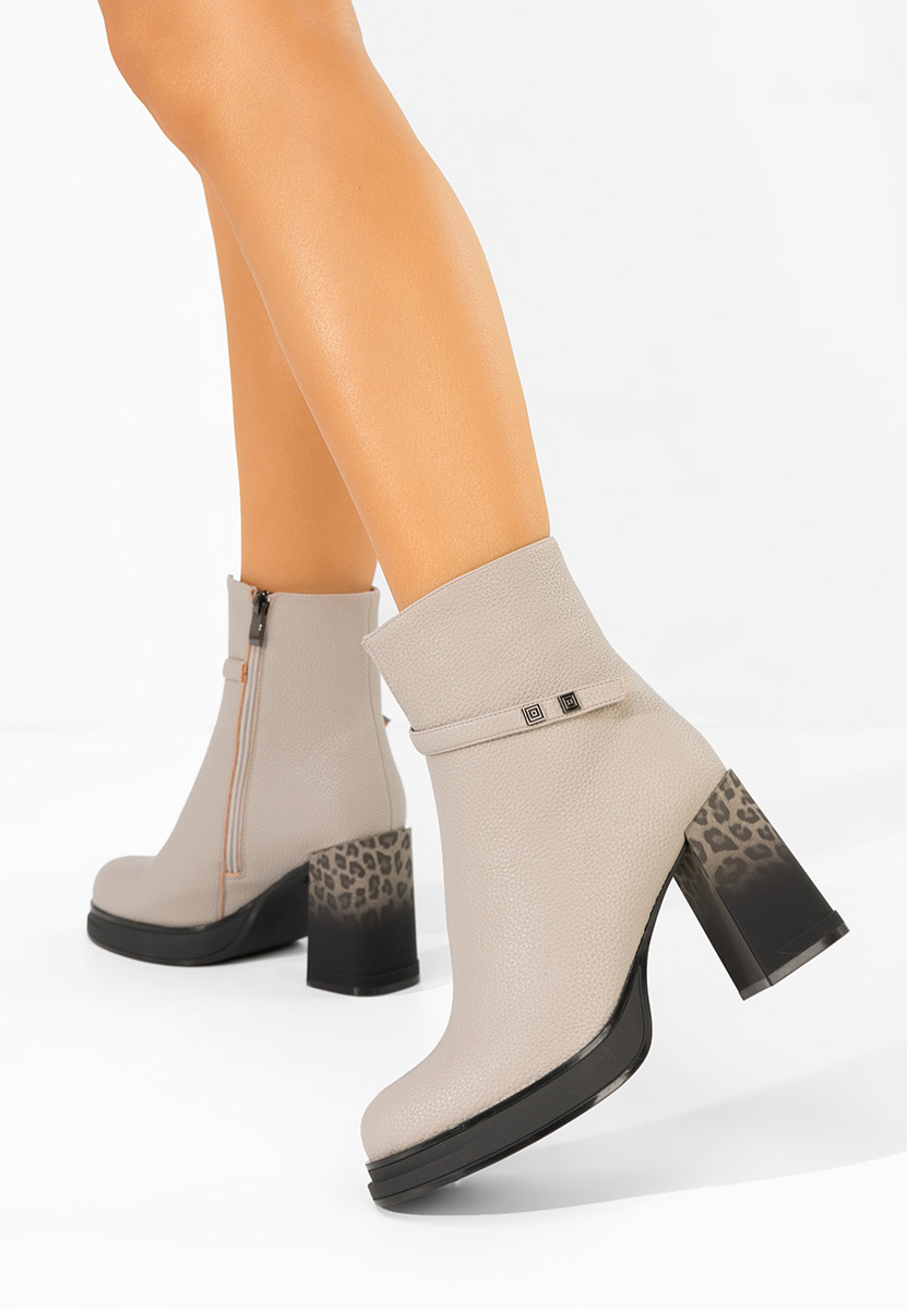 Gležnjače na block petu Rannia sivo