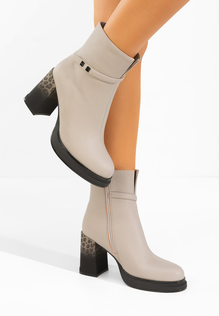 Gležnjače na block petu Rannia sivo