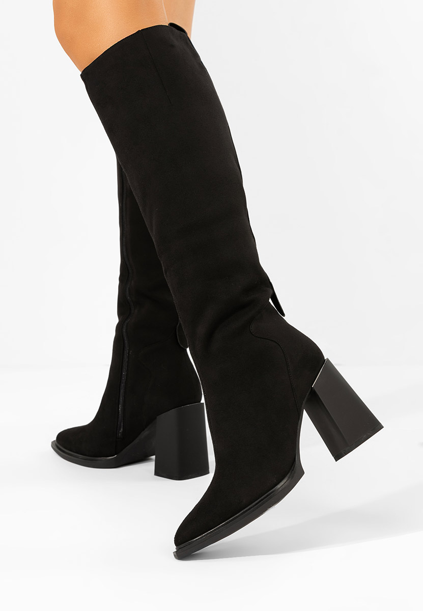 Čizmice na blok petu Ricardia V3 crno