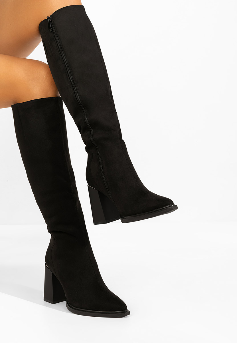 Čizmice na blok petu Ricardia V3 crno